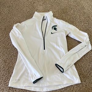 Nike Michigan State Spartans Dri fit quarter zip.